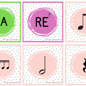 Tarjetas de lenguaje musical